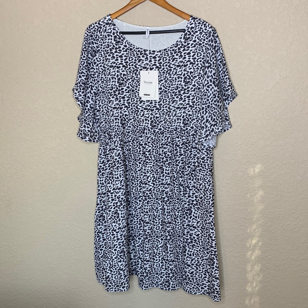 Animal print Babydoll style dress